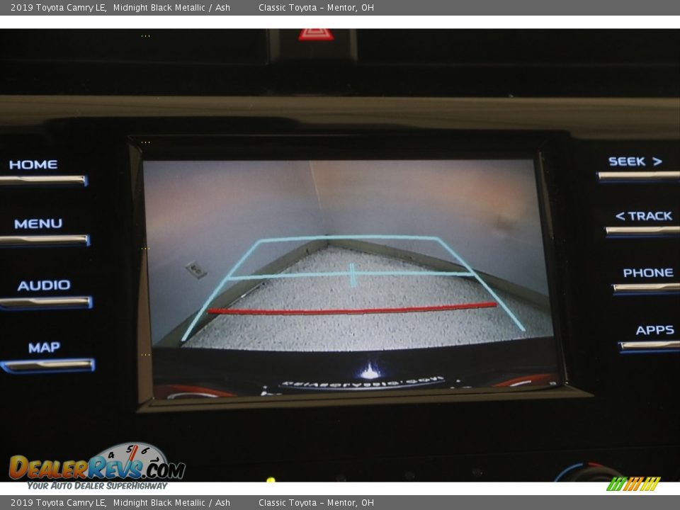 2019 Toyota Camry LE Midnight Black Metallic / Ash Photo #11
