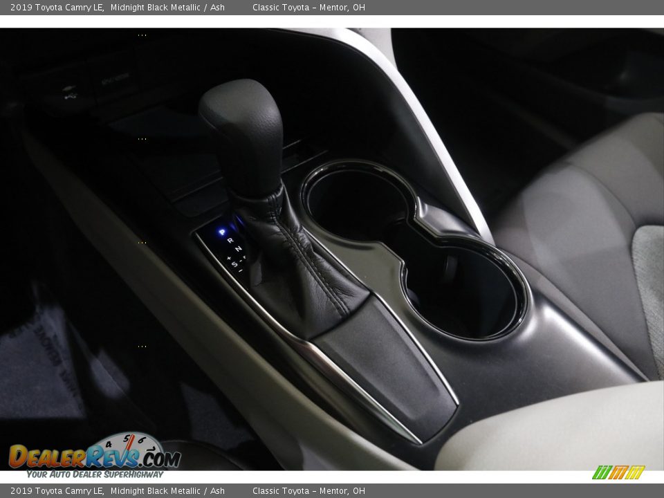 2019 Toyota Camry LE Midnight Black Metallic / Ash Photo #12