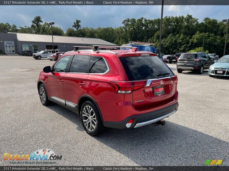 2017 Mitsubishi Outlander SEL S-AWC Rally Red Metallic / Black Photo #1