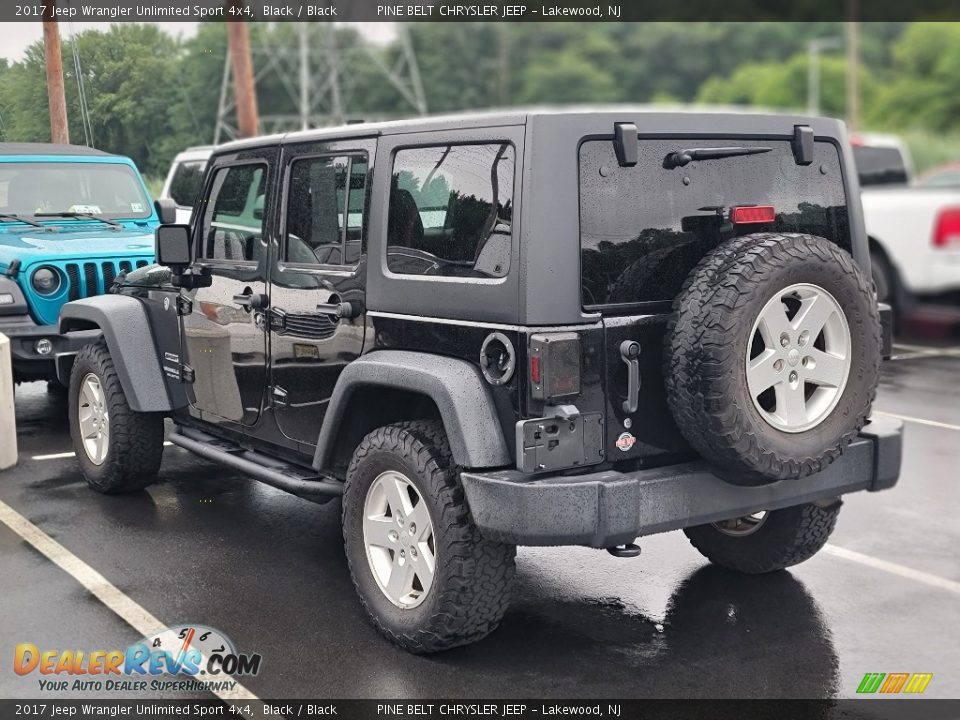 2017 Jeep Wrangler Unlimited Sport 4x4 Black / Black Photo #9