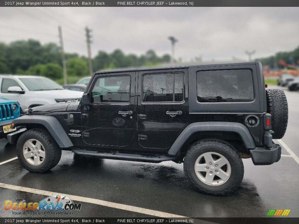 2017 Jeep Wrangler Unlimited Sport 4x4 Black / Black Photo #10