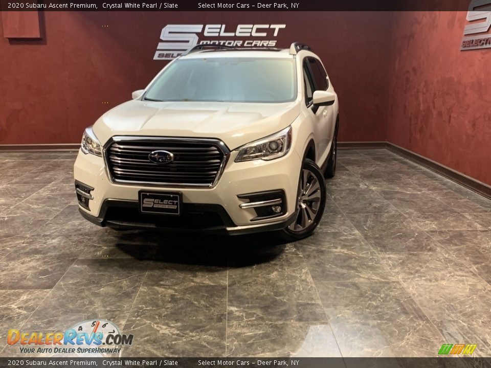 2020 Subaru Ascent Premium Crystal White Pearl / Slate Photo #1