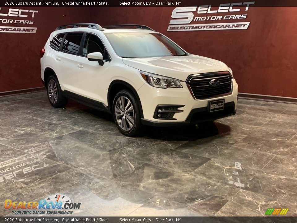 2020 Subaru Ascent Premium Crystal White Pearl / Slate Photo #2