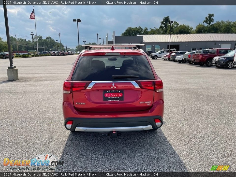 2017 Mitsubishi Outlander SEL S-AWC Rally Red Metallic / Black Photo #7