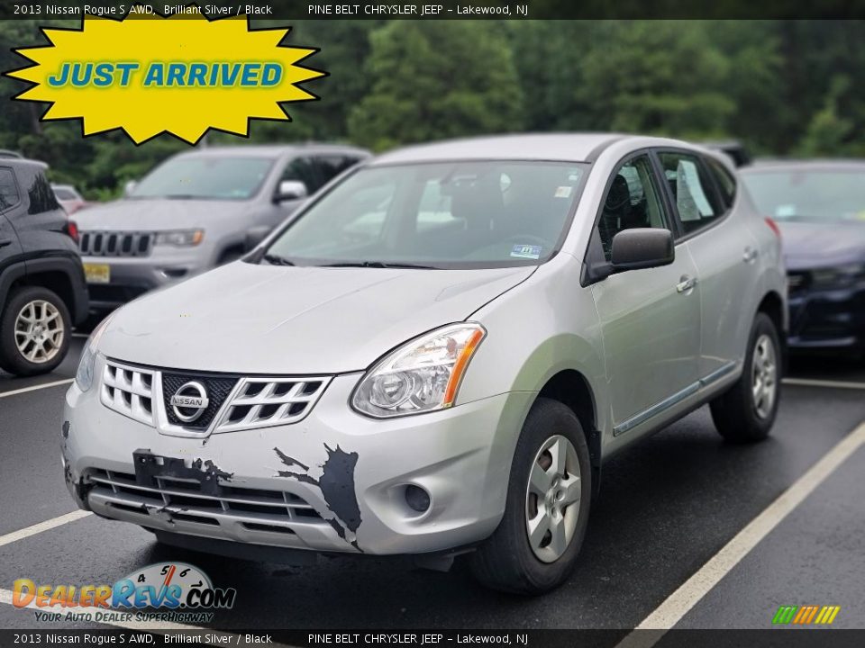 2013 Nissan Rogue S AWD Brilliant Silver / Black Photo #1