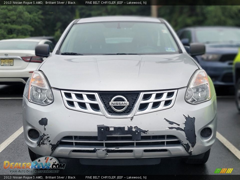 2013 Nissan Rogue S AWD Brilliant Silver / Black Photo #2