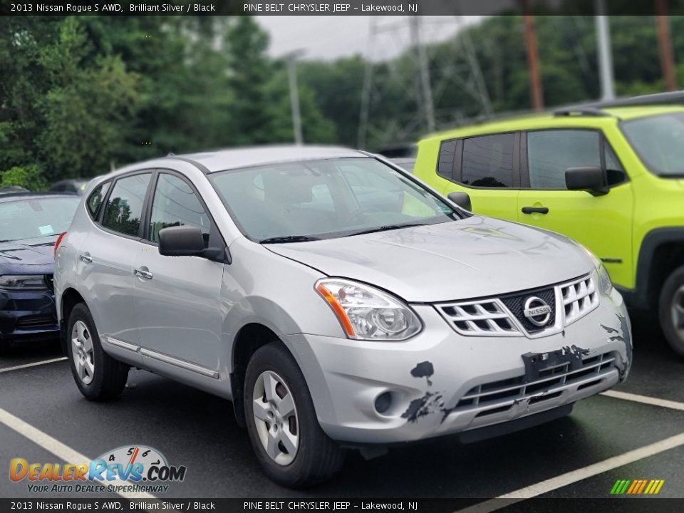 2013 Nissan Rogue S AWD Brilliant Silver / Black Photo #3