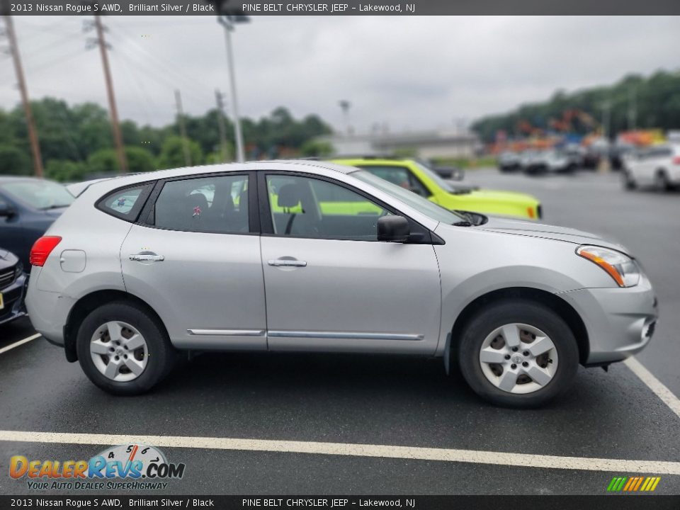 2013 Nissan Rogue S AWD Brilliant Silver / Black Photo #4