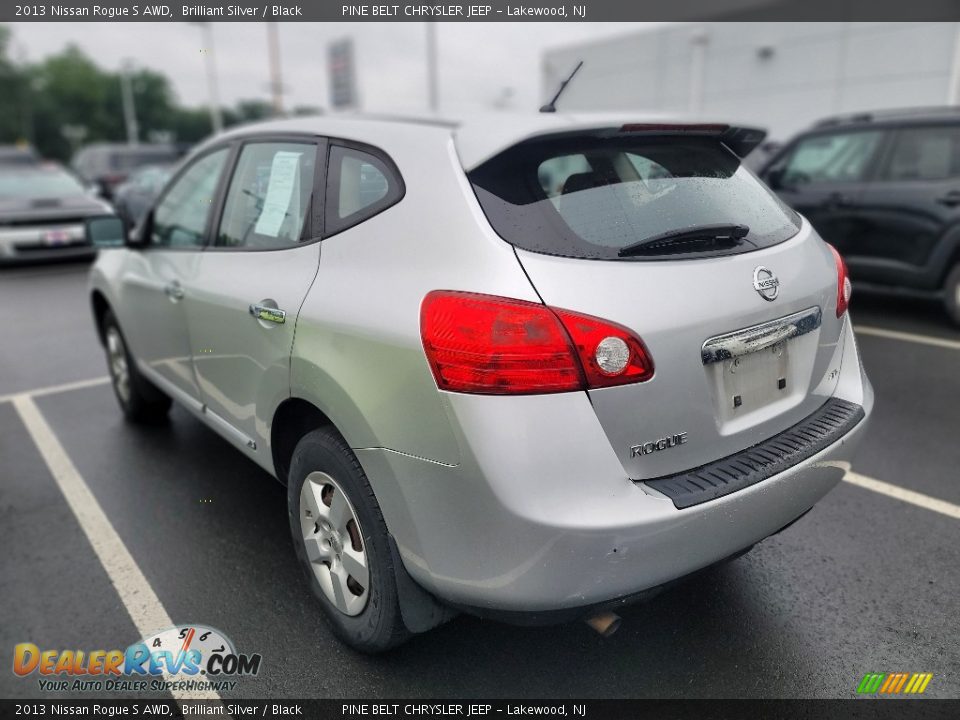 2013 Nissan Rogue S AWD Brilliant Silver / Black Photo #8