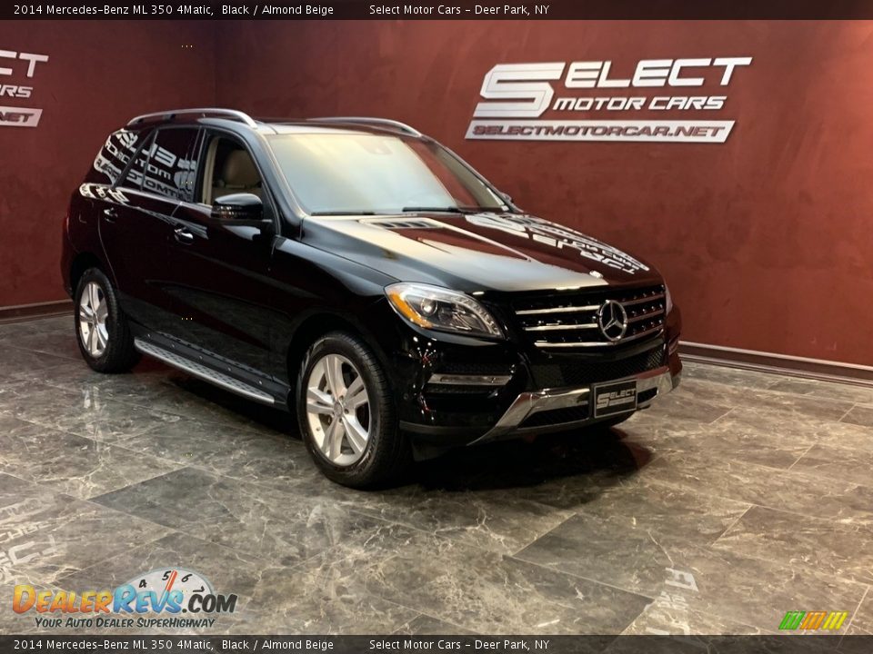 2014 Mercedes-Benz ML 350 4Matic Black / Almond Beige Photo #3