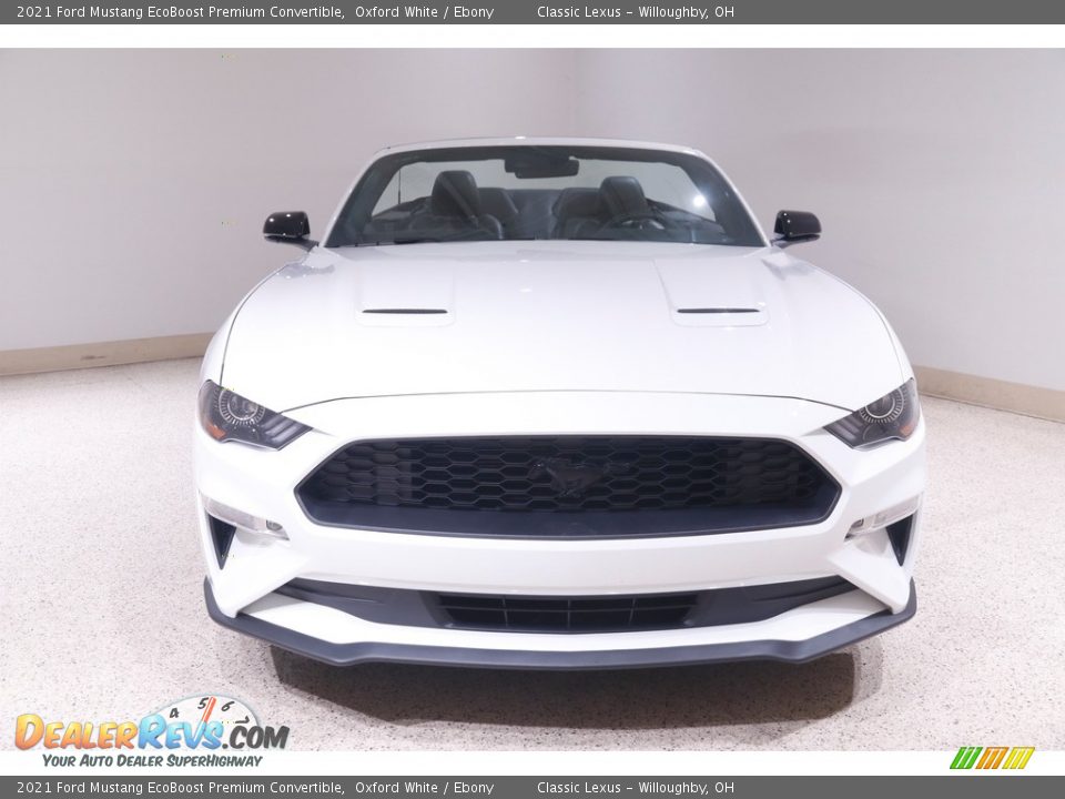 2021 Ford Mustang EcoBoost Premium Convertible Oxford White / Ebony Photo #2