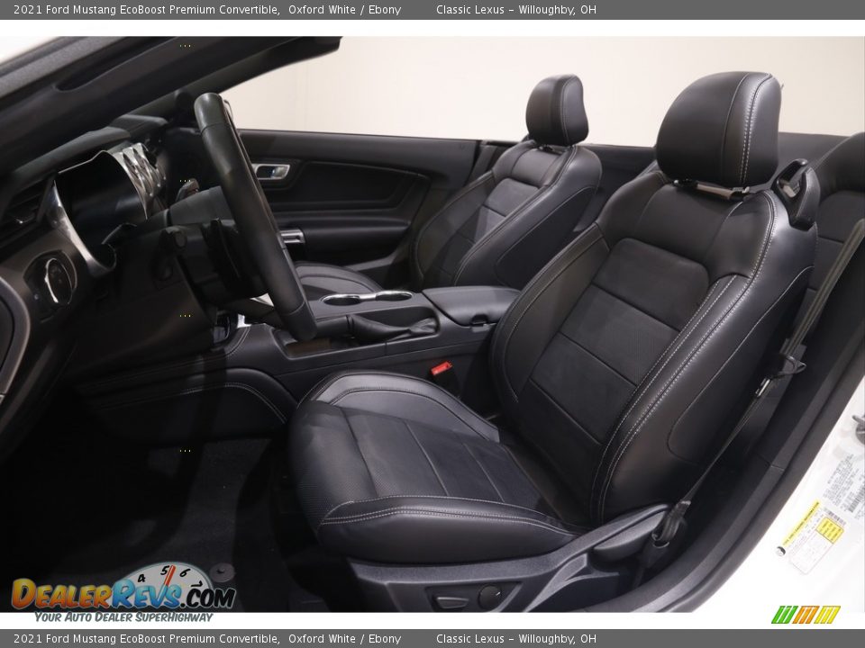 Front Seat of 2021 Ford Mustang EcoBoost Premium Convertible Photo #5