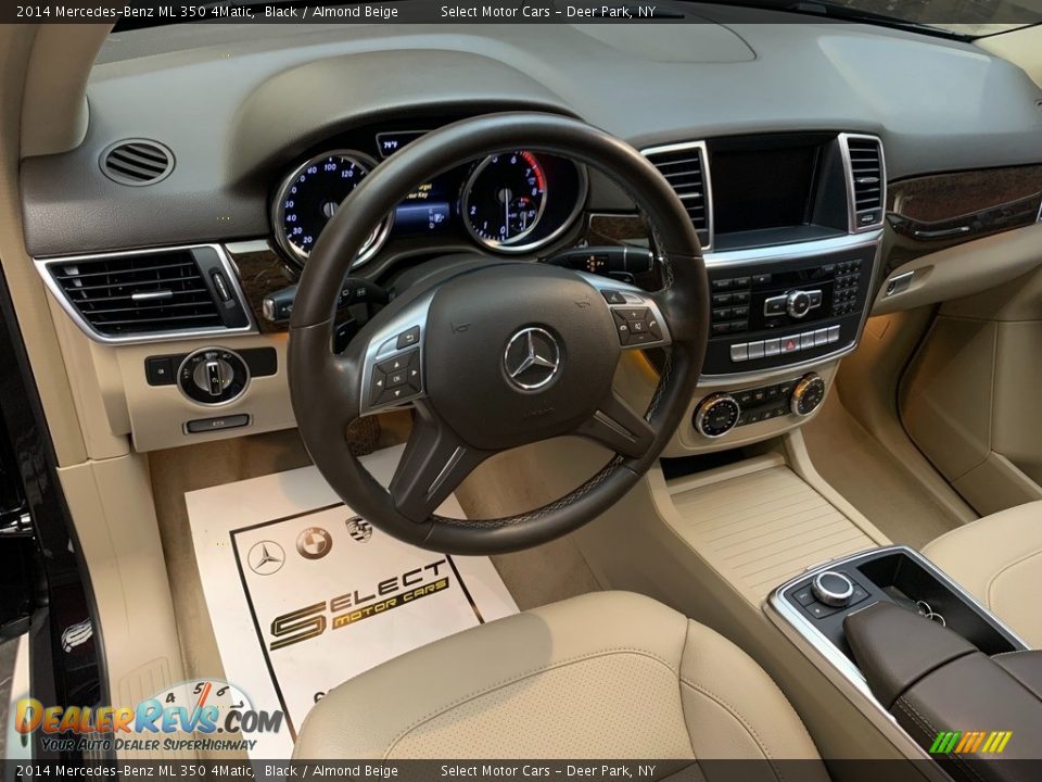 2014 Mercedes-Benz ML 350 4Matic Black / Almond Beige Photo #10