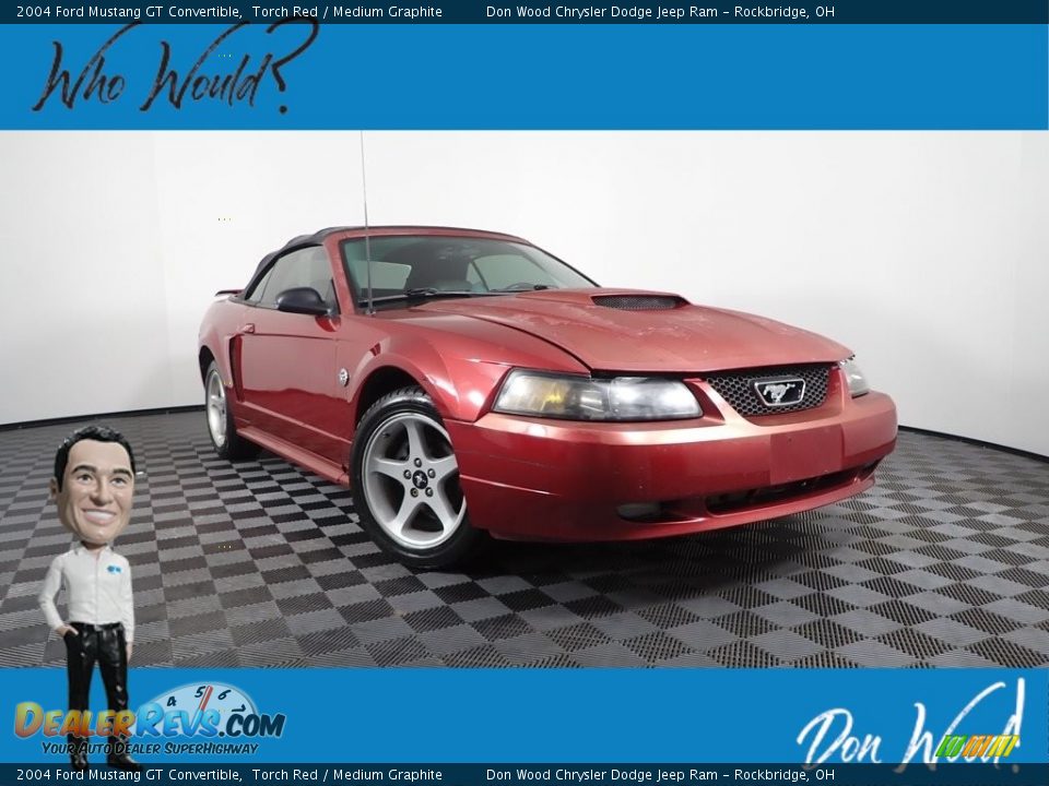 2004 Ford Mustang GT Convertible Torch Red / Medium Graphite Photo #1