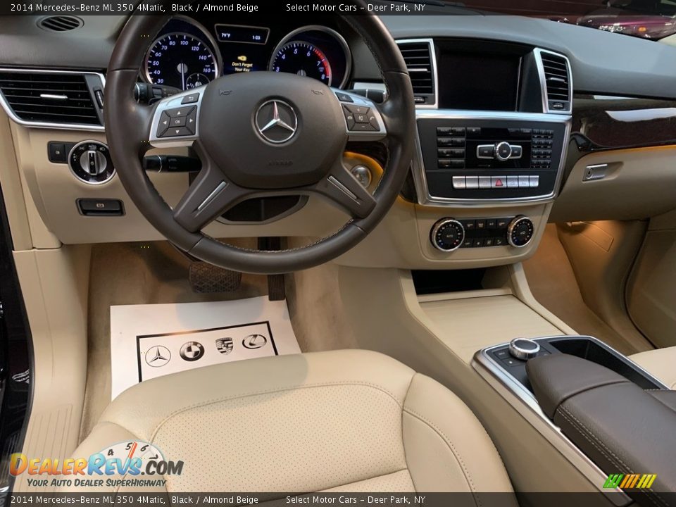 2014 Mercedes-Benz ML 350 4Matic Black / Almond Beige Photo #11