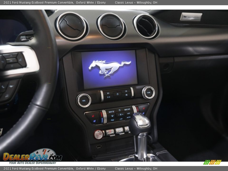 Controls of 2021 Ford Mustang EcoBoost Premium Convertible Photo #9