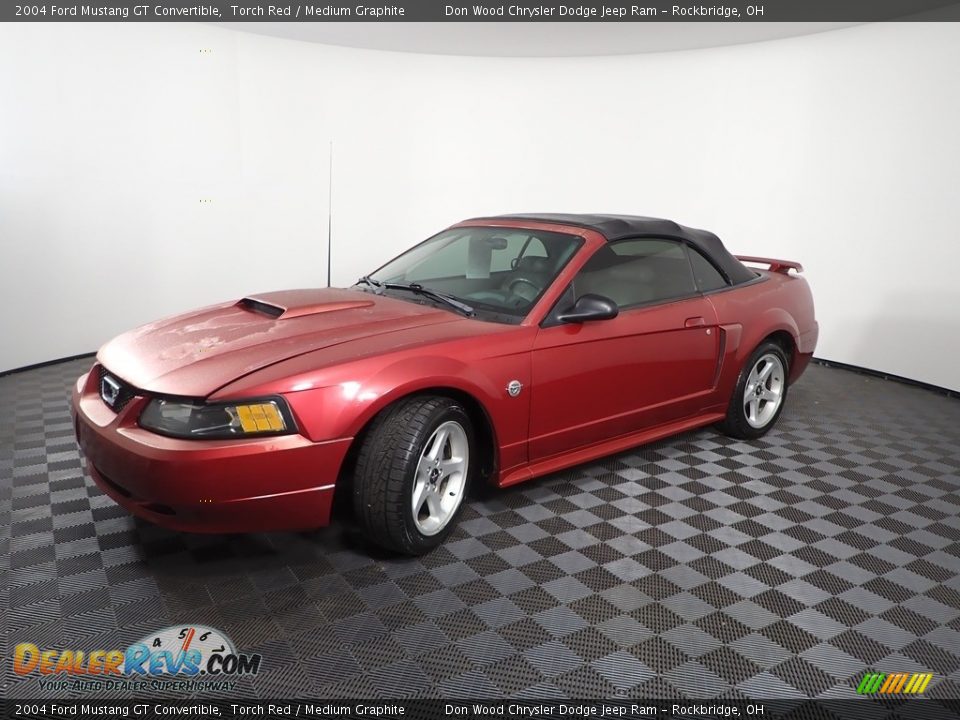 2004 Ford Mustang GT Convertible Torch Red / Medium Graphite Photo #3