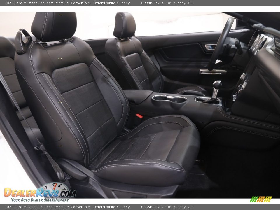 Front Seat of 2021 Ford Mustang EcoBoost Premium Convertible Photo #16
