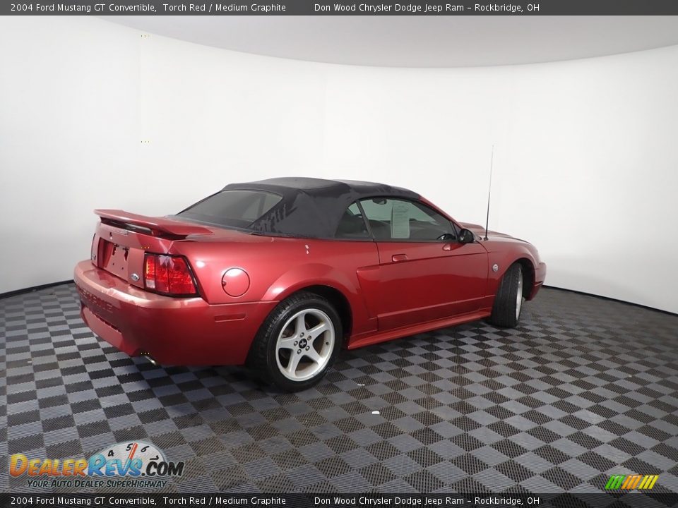 2004 Ford Mustang GT Convertible Torch Red / Medium Graphite Photo #8