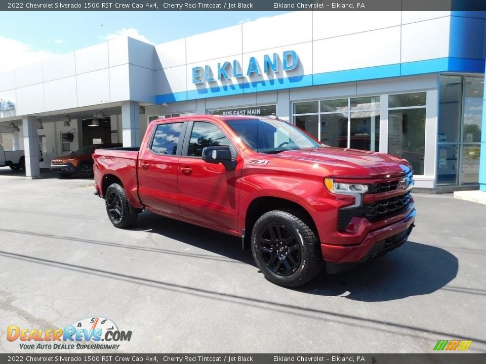 2022 Chevrolet Silverado 1500 RST Crew Cab 4x4 Cherry Red Tintcoat / Jet Black Photo #1