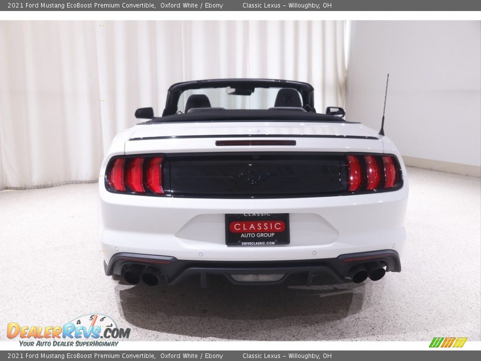 2021 Ford Mustang EcoBoost Premium Convertible Oxford White / Ebony Photo #19