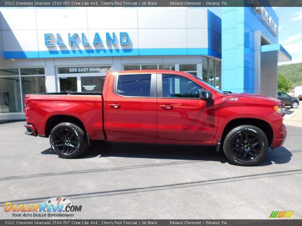 2022 Chevrolet Silverado 1500 RST Crew Cab 4x4 Cherry Red Tintcoat / Jet Black Photo #2