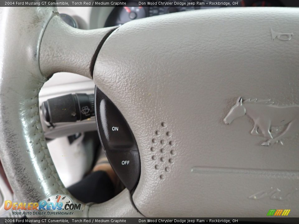 2004 Ford Mustang GT Convertible Torch Red / Medium Graphite Photo #12