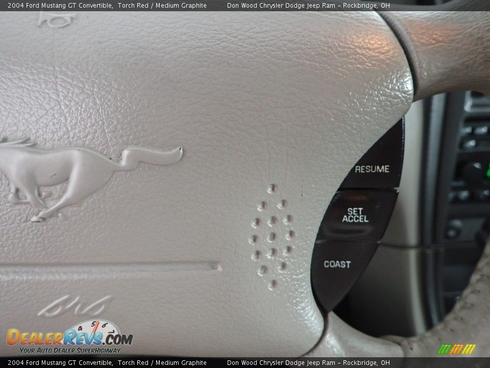 2004 Ford Mustang GT Convertible Torch Red / Medium Graphite Photo #13