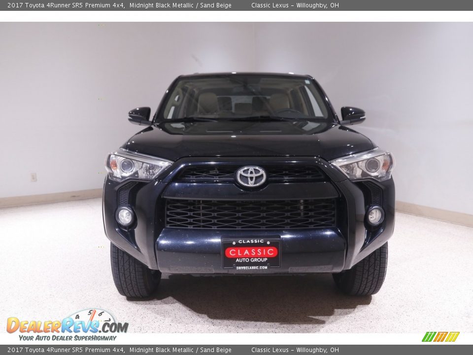 2017 Toyota 4Runner SR5 Premium 4x4 Midnight Black Metallic / Sand Beige Photo #2