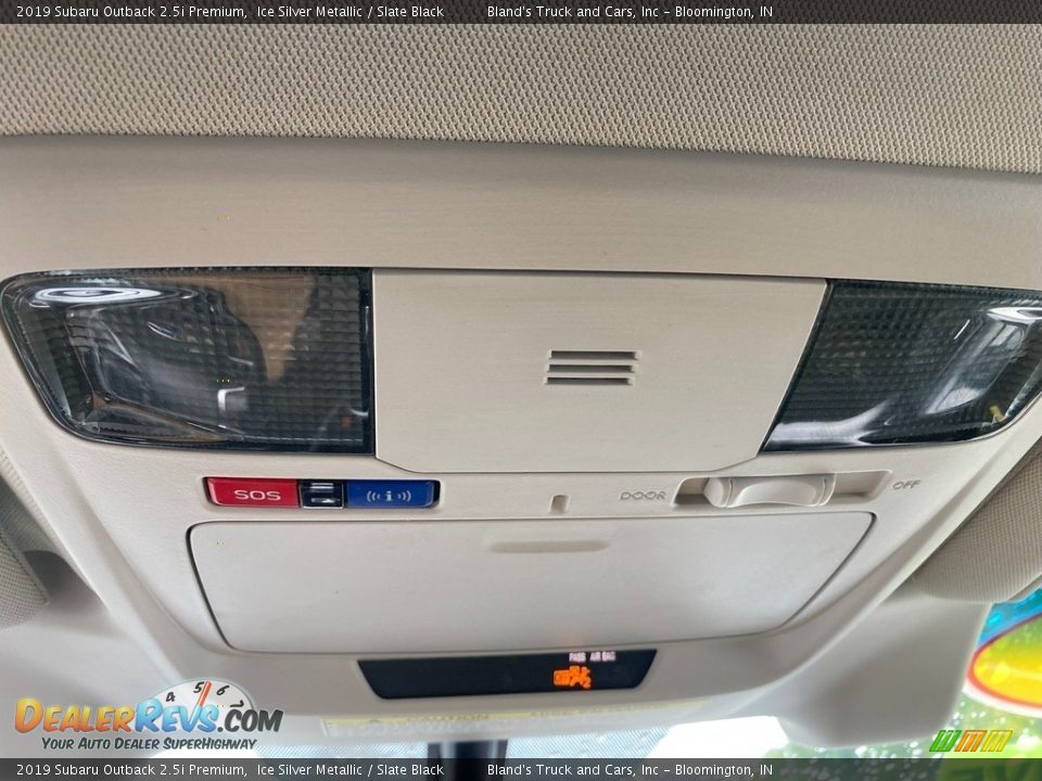2019 Subaru Outback 2.5i Premium Ice Silver Metallic / Slate Black Photo #29
