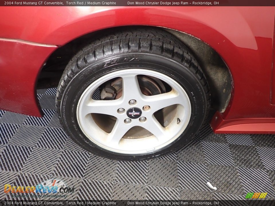 2004 Ford Mustang GT Convertible Torch Red / Medium Graphite Photo #24