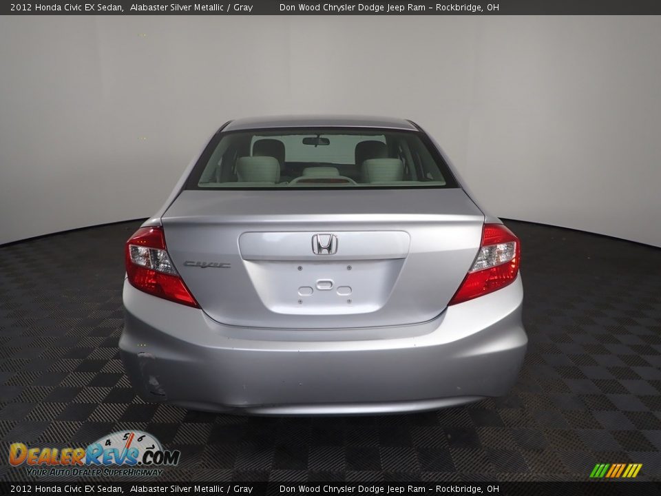 2012 Honda Civic EX Sedan Alabaster Silver Metallic / Gray Photo #5