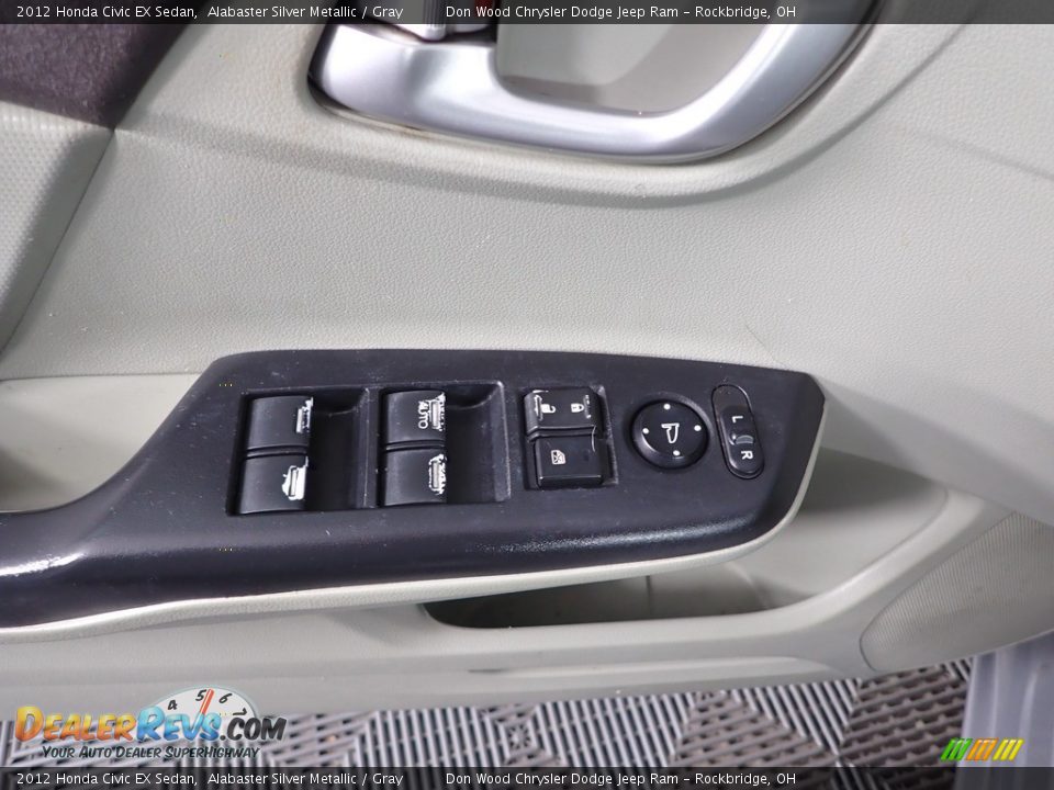 2012 Honda Civic EX Sedan Alabaster Silver Metallic / Gray Photo #10