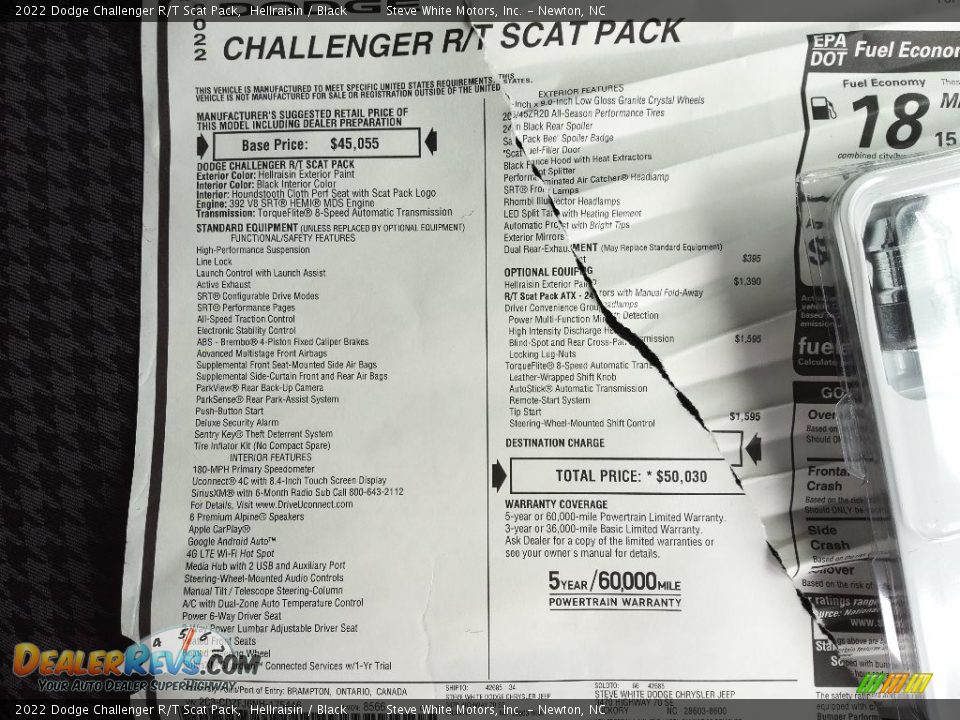 2022 Dodge Challenger R/T Scat Pack Hellraisin / Black Photo #27