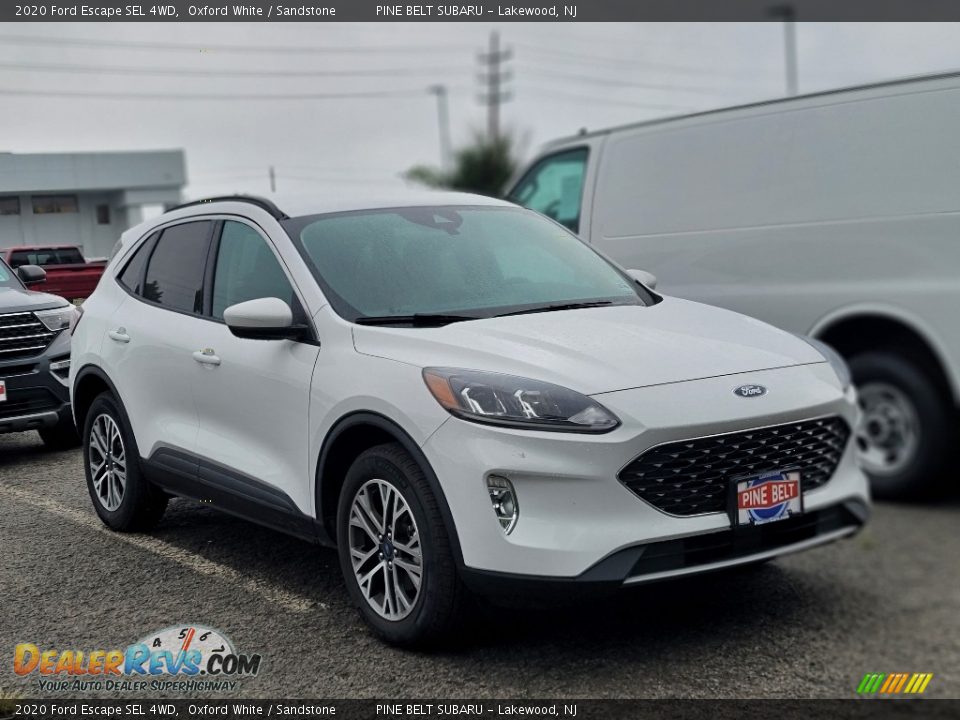 2020 Ford Escape SEL 4WD Oxford White / Sandstone Photo #3