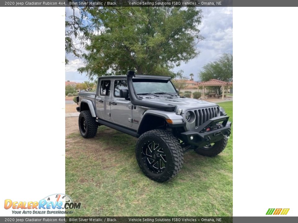 2020 Jeep Gladiator Rubicon 4x4 Billet Silver Metallic / Black Photo #1