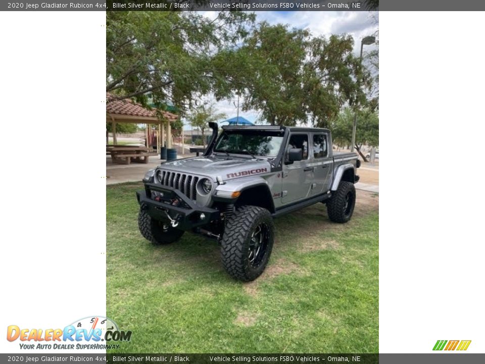 2020 Jeep Gladiator Rubicon 4x4 Billet Silver Metallic / Black Photo #3