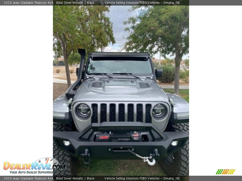 2020 Jeep Gladiator Rubicon 4x4 Billet Silver Metallic / Black Photo #7