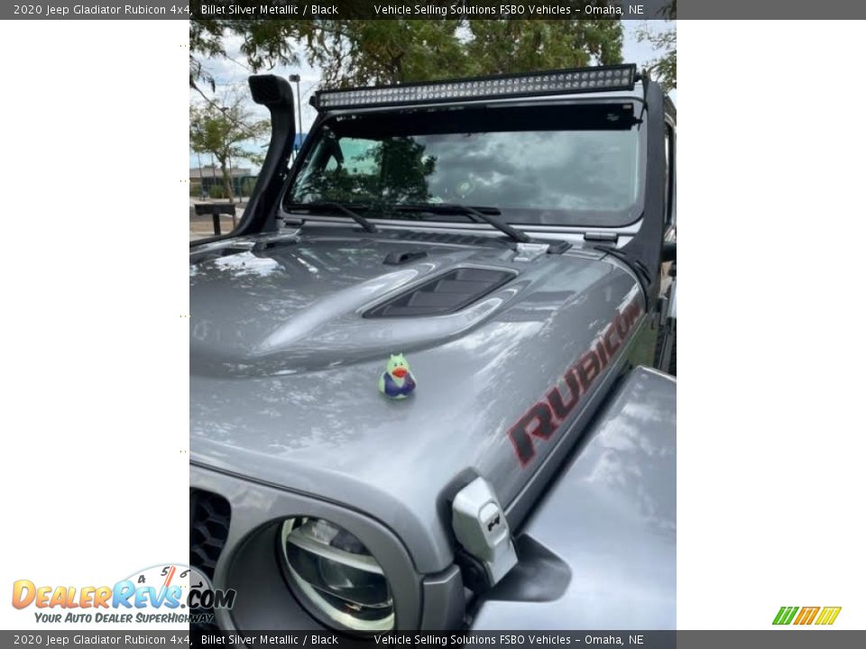 2020 Jeep Gladiator Rubicon 4x4 Billet Silver Metallic / Black Photo #8