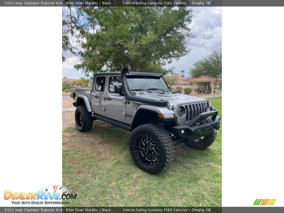 2020 Jeep Gladiator Rubicon 4x4 Billet Silver Metallic / Black Photo #10