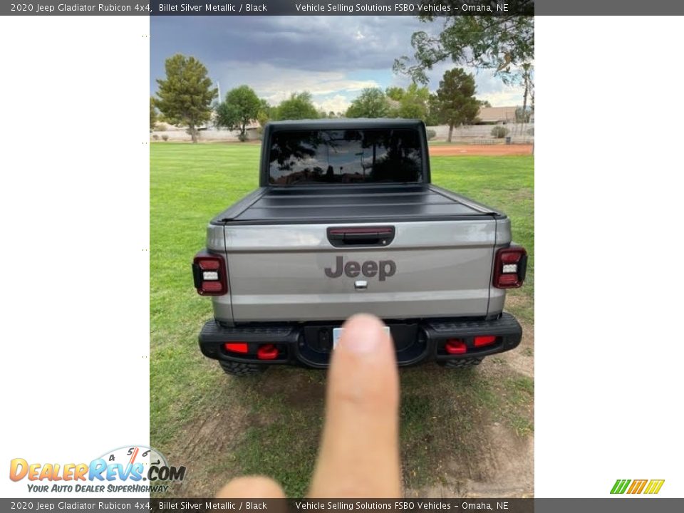 2020 Jeep Gladiator Rubicon 4x4 Billet Silver Metallic / Black Photo #16