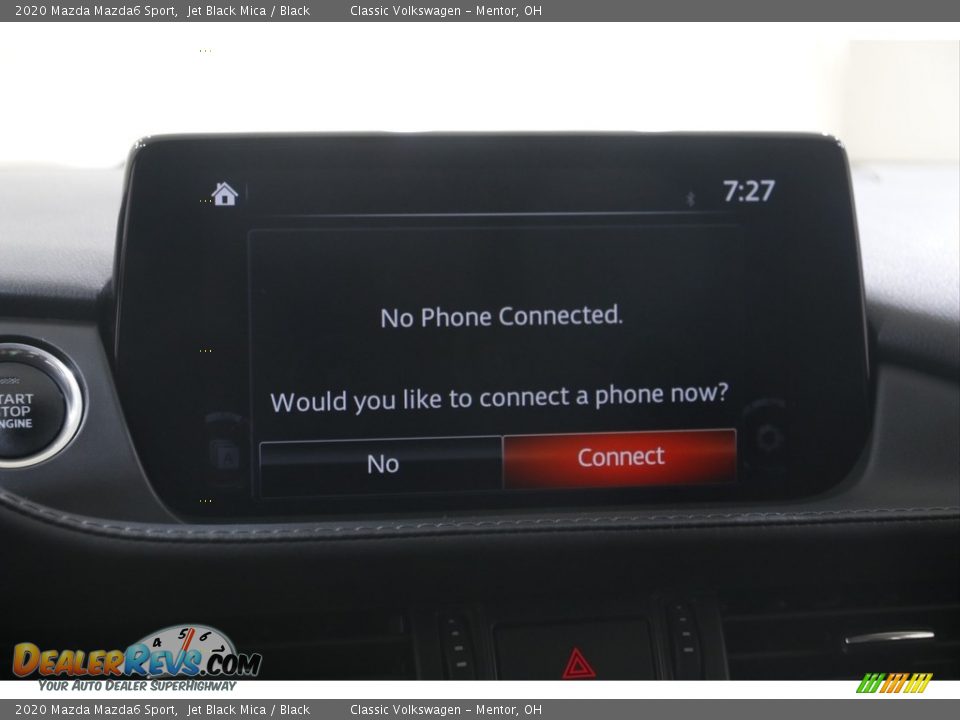 2020 Mazda Mazda6 Sport Jet Black Mica / Black Photo #10