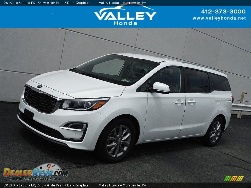 2019 Kia Sedona EX Snow White Pearl / Dark Graphite Photo #1