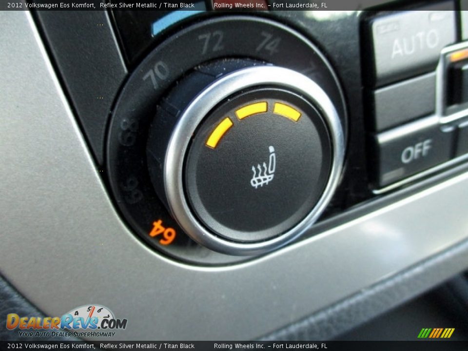 2012 Volkswagen Eos Komfort Reflex Silver Metallic / Titan Black Photo #2