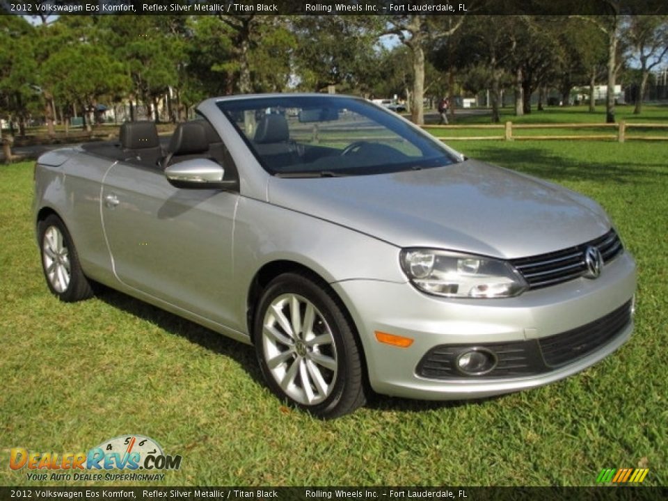 2012 Volkswagen Eos Komfort Reflex Silver Metallic / Titan Black Photo #5