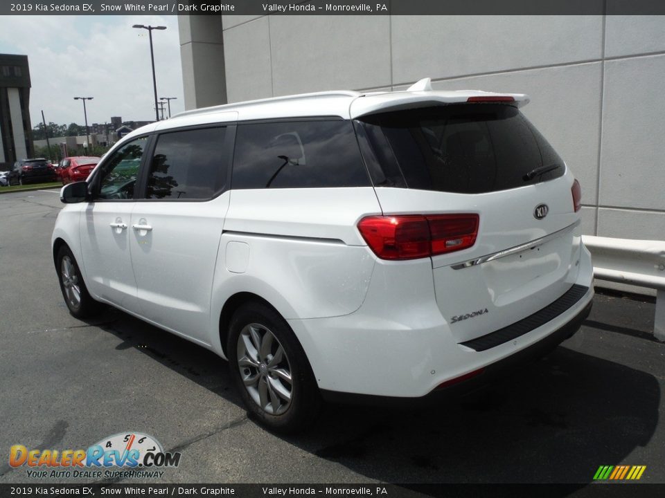 2019 Kia Sedona EX Snow White Pearl / Dark Graphite Photo #9