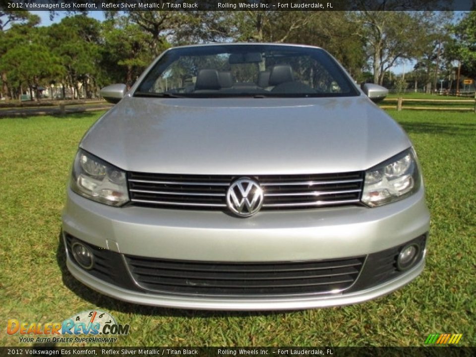 2012 Volkswagen Eos Komfort Reflex Silver Metallic / Titan Black Photo #6
