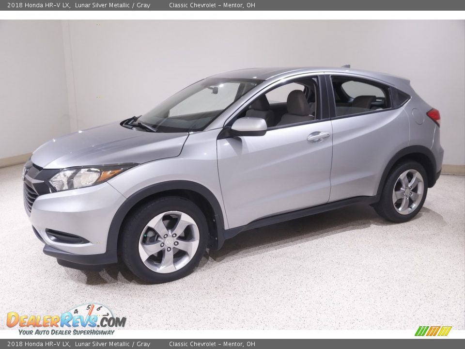 2018 Honda HR-V LX Lunar Silver Metallic / Gray Photo #3