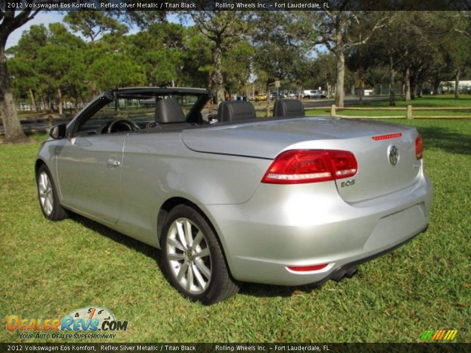 2012 Volkswagen Eos Komfort Reflex Silver Metallic / Titan Black Photo #9