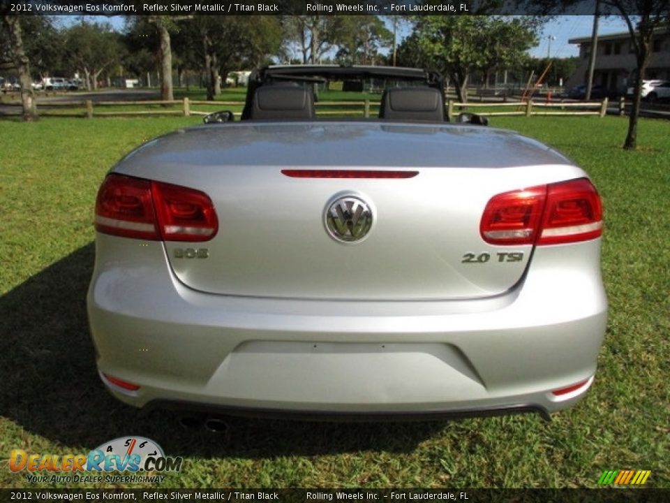 2012 Volkswagen Eos Komfort Reflex Silver Metallic / Titan Black Photo #10